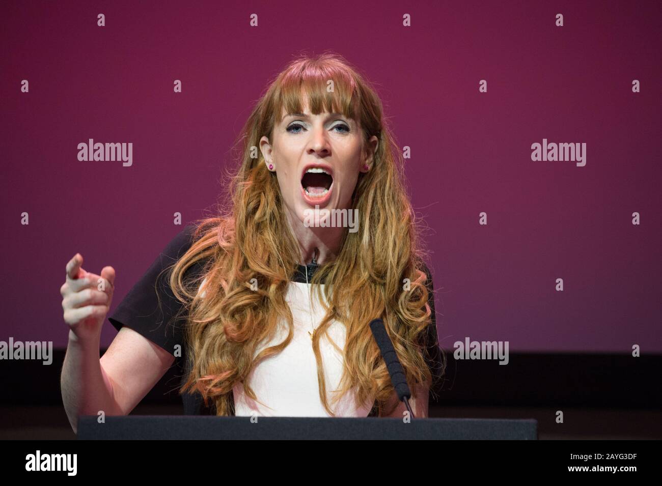 Glasgow, Großbritannien. Februar 2020. Britische Labour-Partei Hustet um den stellvertretenden Führer der britischen Labour-Partei Führung 2020. Bild: Angela Rayner MP Credit: Colin Fisher/Alamy Live News Stockfoto