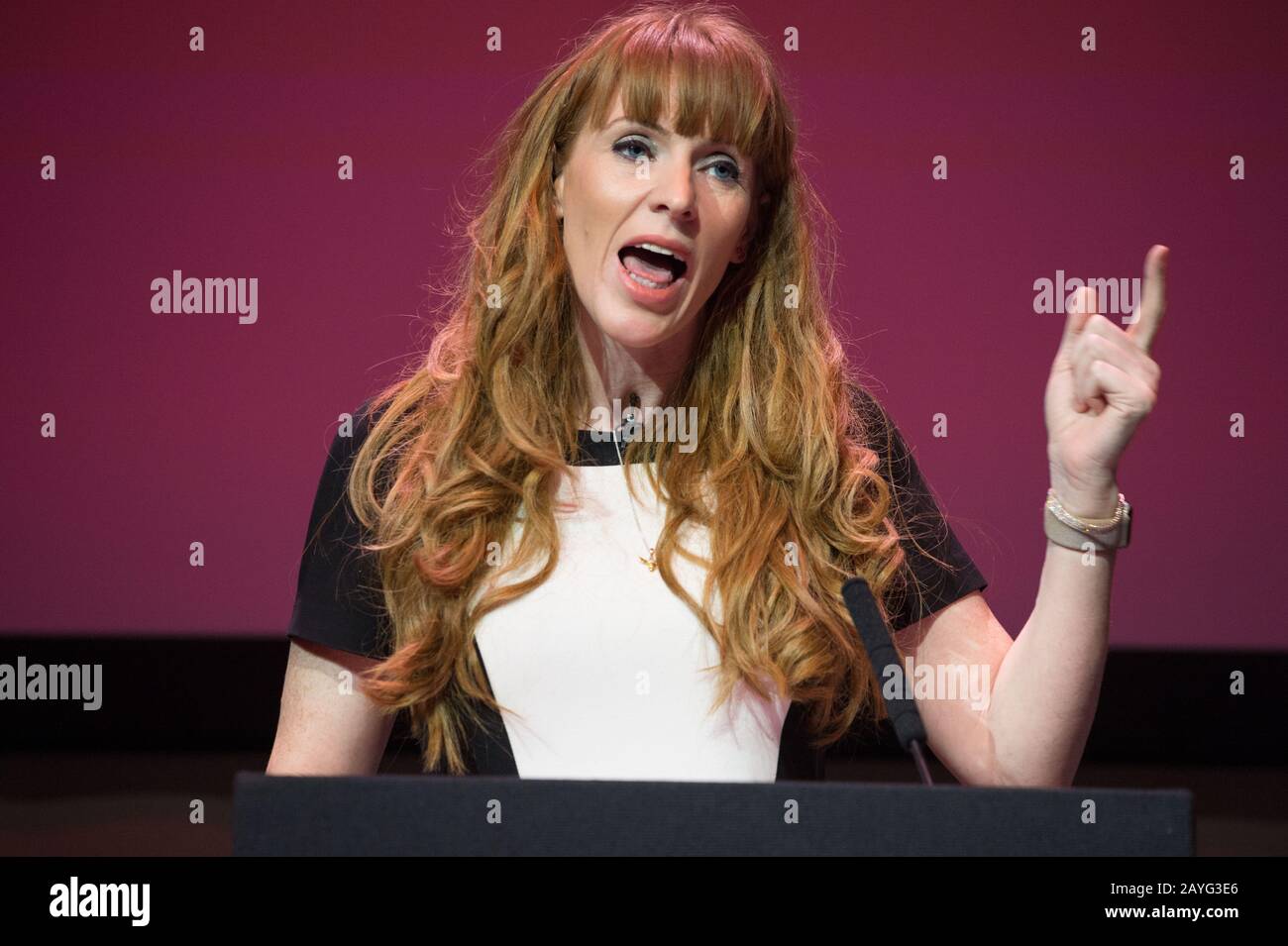 Glasgow, Großbritannien. Februar 2020. Britische Labour-Partei Hustet um den stellvertretenden Führer der britischen Labour-Partei Führung 2020. Bild: Angela Rayner MP Credit: Colin Fisher/Alamy Live News Stockfoto