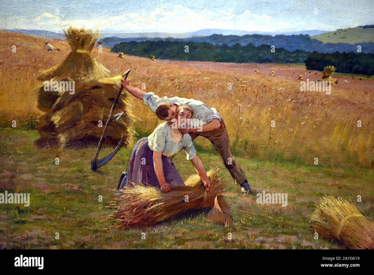 Liebe auf den Feldern, 1888-1914, ndré Brouillet, Frankreich, Französisch, Stockfoto