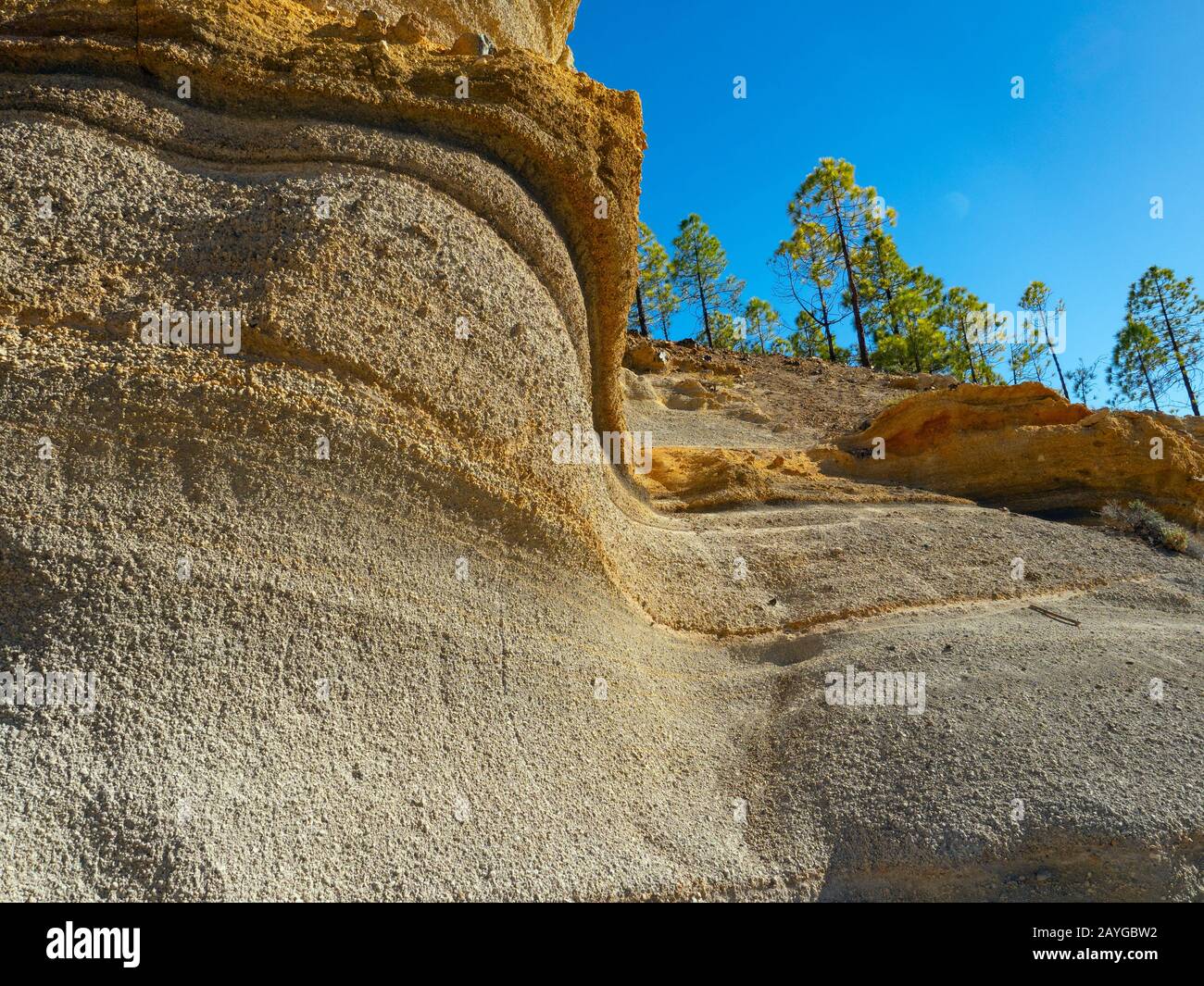 Lunar Landscape Mount Teide Nationalpark Kanarische Inseln Spanien Stockfoto