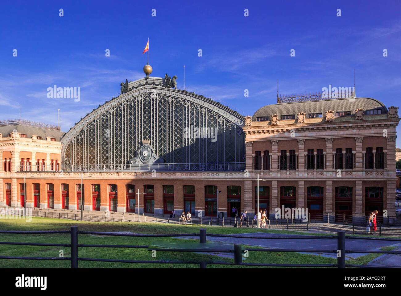 Atocha Alter Bahnhof, Madrid, Spanien Stockfoto