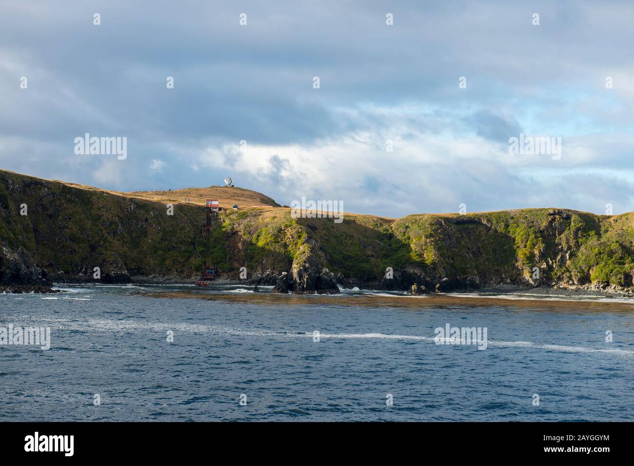 Blick auf das Kap Hoorn, die südlichste Landspitze des Archipels Feuerland im Süden Chiles. Stockfoto