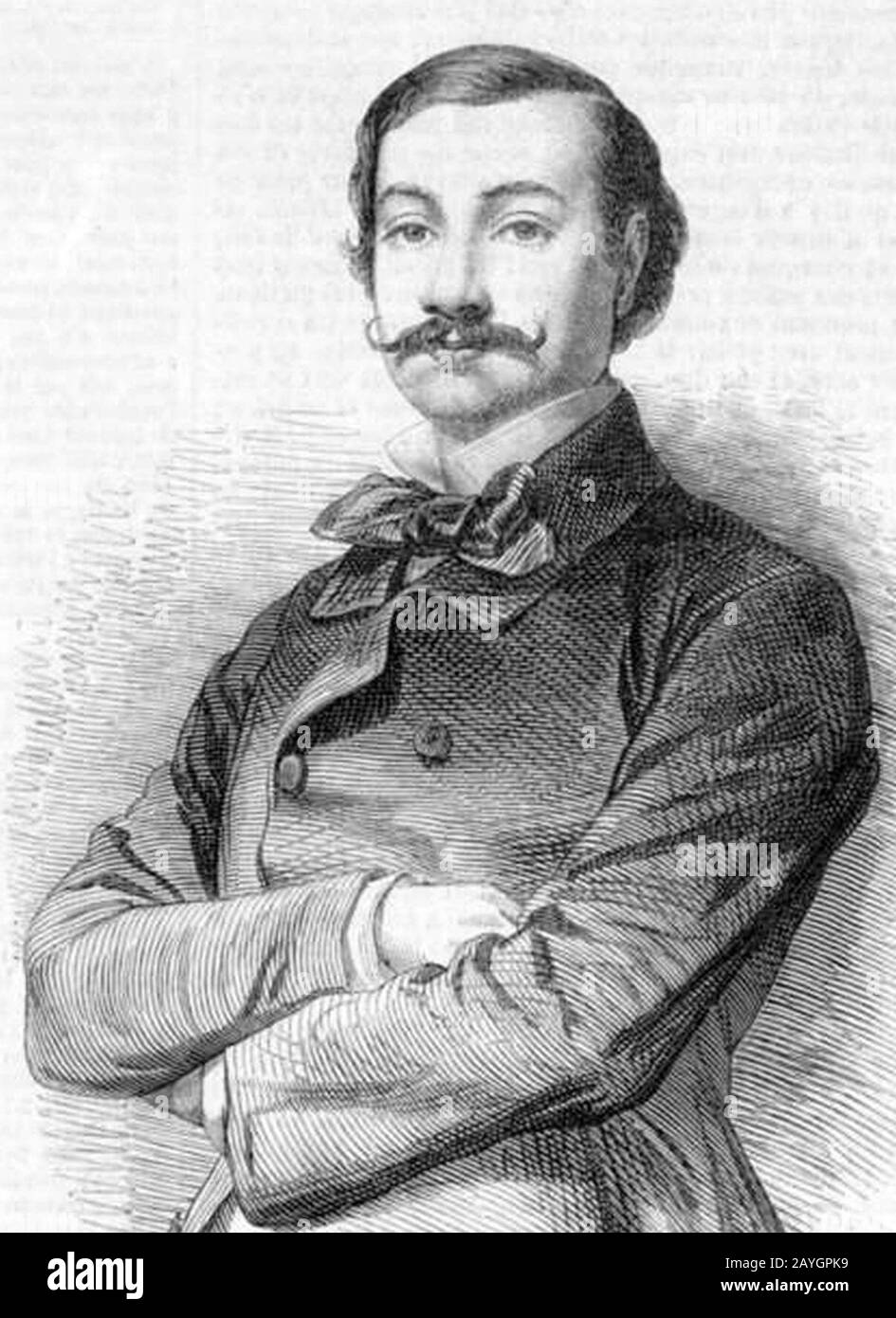Francesco Graziani (Bariton) 1855. Stockfoto