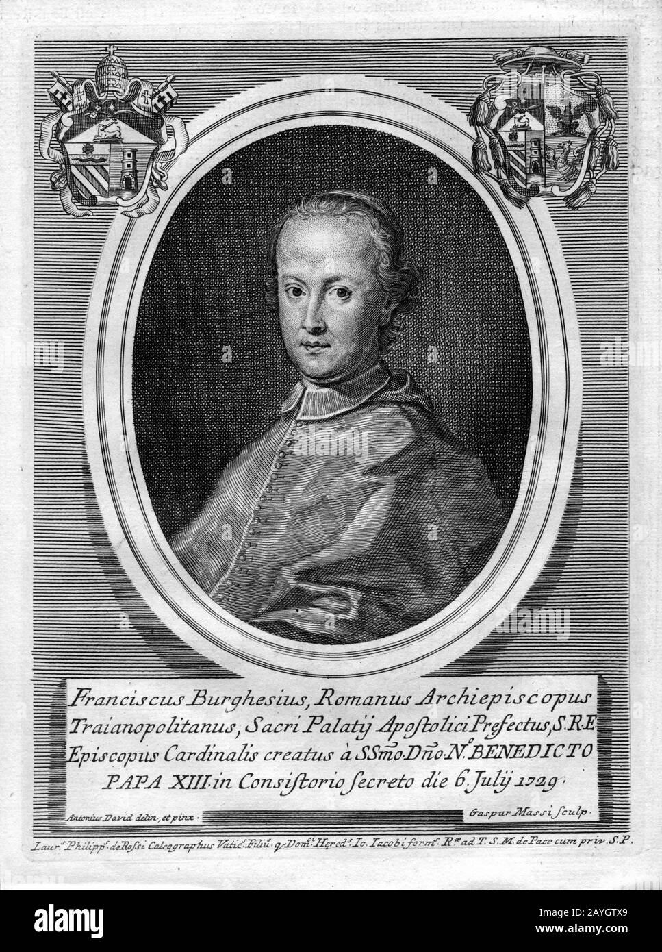 Francesco Scipione Maria Borghese. Stockfoto