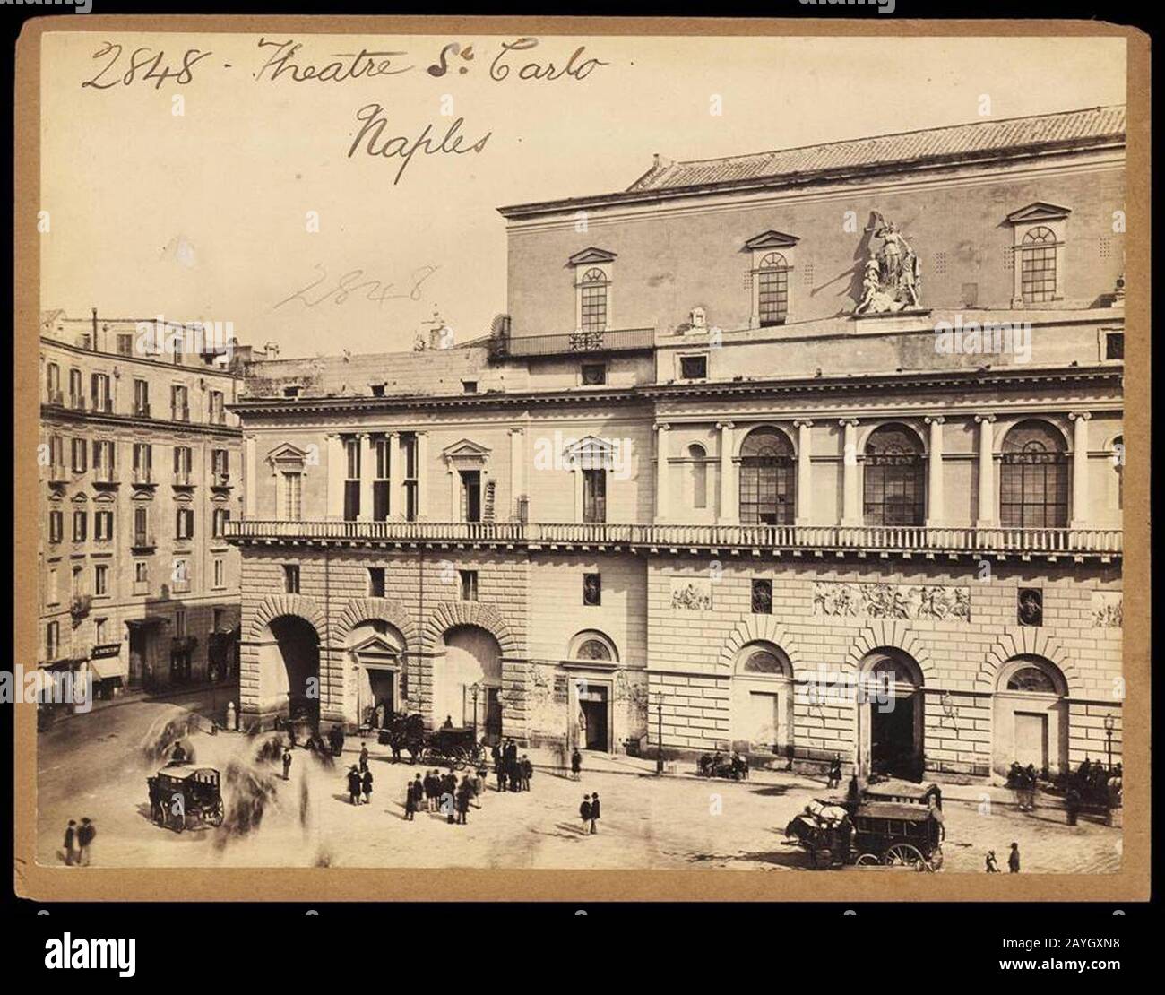Francis Frith - Neapel, Theater San Carlo. Stockfoto