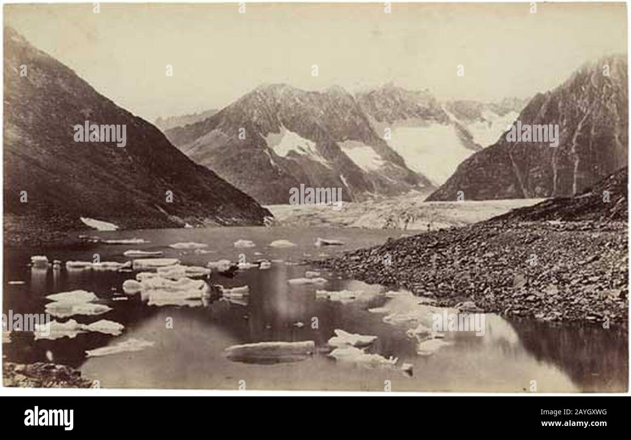 Francis Frith Lac de Märjele 1865. Stockfoto