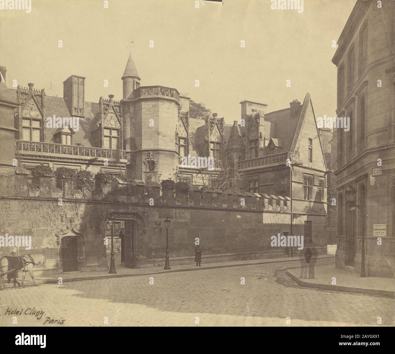 Francis Frith & Co., Hotel Cluny, Paris, ca. 1871. Stockfoto