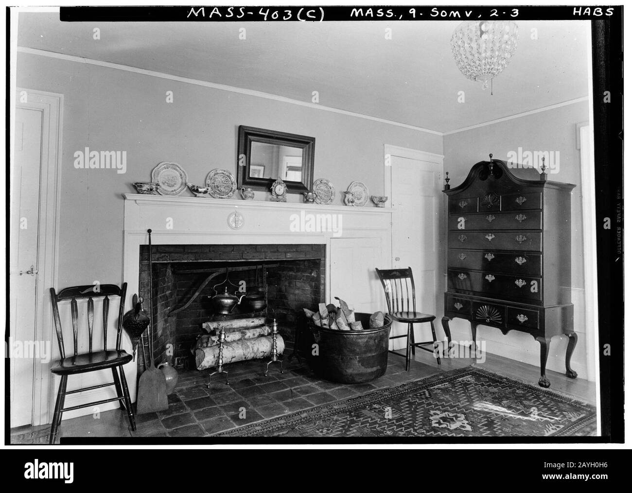 Francis Tufts House - HABS MA-403 - 081076PU. Stockfoto