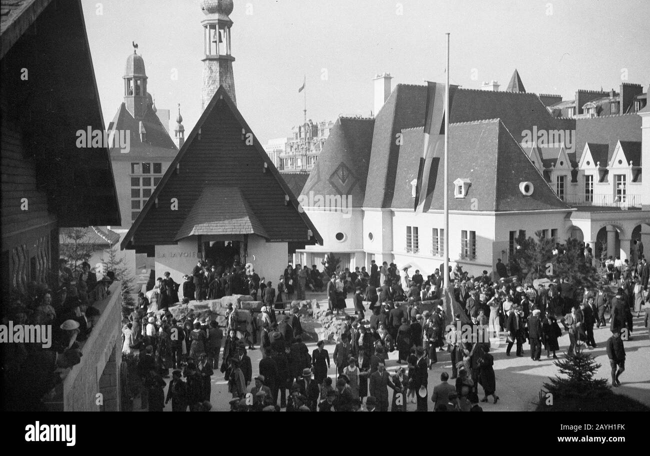 Die Pariser Ausstellung Von 1937 Paris Exposition Exposition Exposition Internationale des Arts et Techniques dans la Vie Moderne Stockfoto