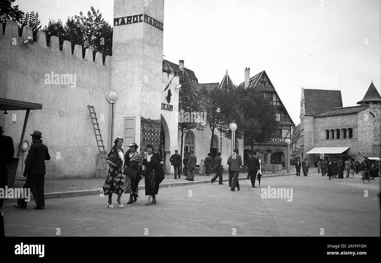 Die Pariser Ausstellung von 1937 Paris stellte die Region Marokko oder Maroc dar Stockfoto