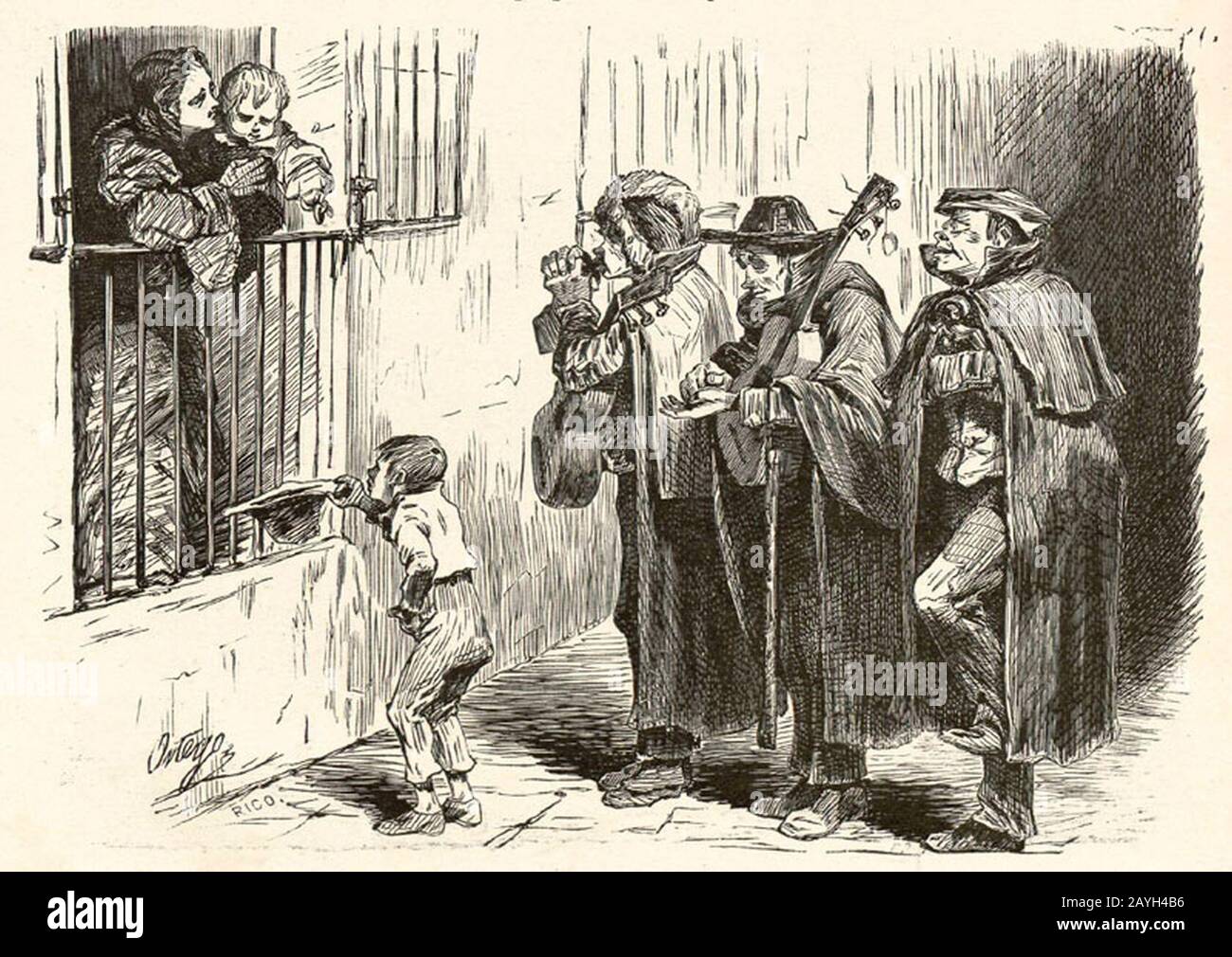 Francisco Ortego Vereda villancicos. Stockfoto