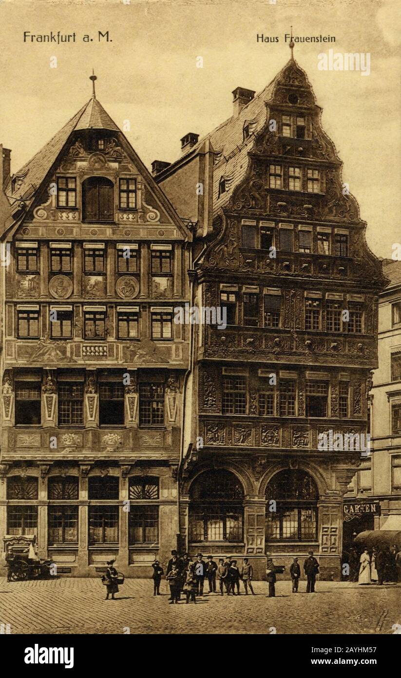 ALLEMAGNE Francfort sur le Main Tour c1860 Photo Stereo Albumine