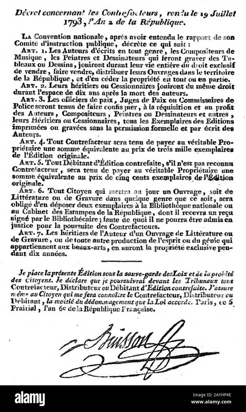 Franklin - Vie Tome I (177-1798) (Seite 2 Ernte). Stockfoto