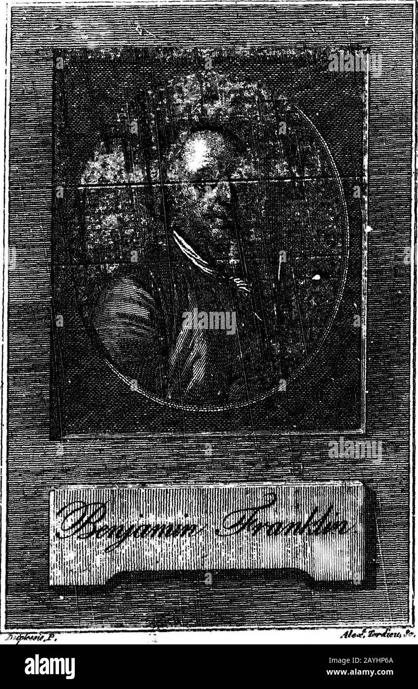 Franklin - Vie Tome I (177-1798) (Seite 3 Ernte). Stockfoto