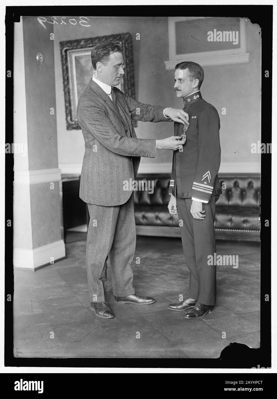 Franklin D. Roosevelt, links Stockfoto