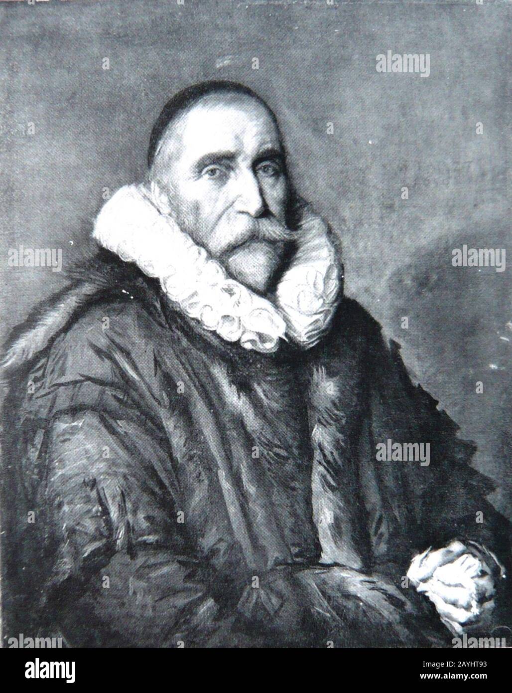 Frans Hals - Porträt eines Mannes zwischen 73 und 1650 Jahren. Stockfoto