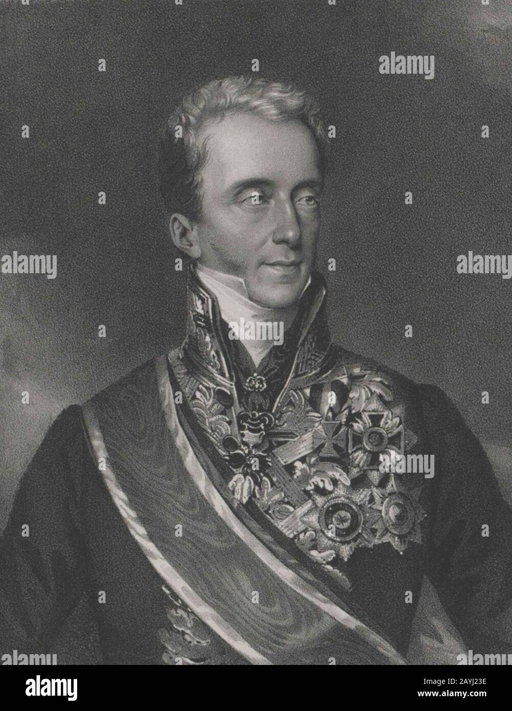 Franz Anton von Kolowrat-Liebsteinsky (790-1861) Gravurpflanzen. Stockfoto