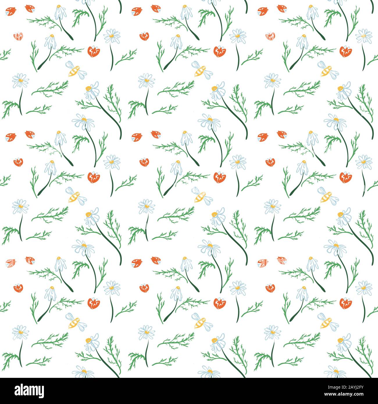 Trendy nahtlose Blumenmuster im Vektor Stock Vektor