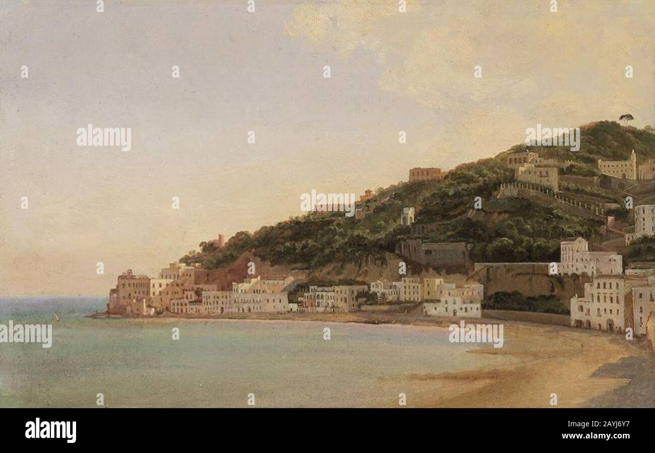 Franz Ludwig Catel - Napoli, Mergellina. Stockfoto