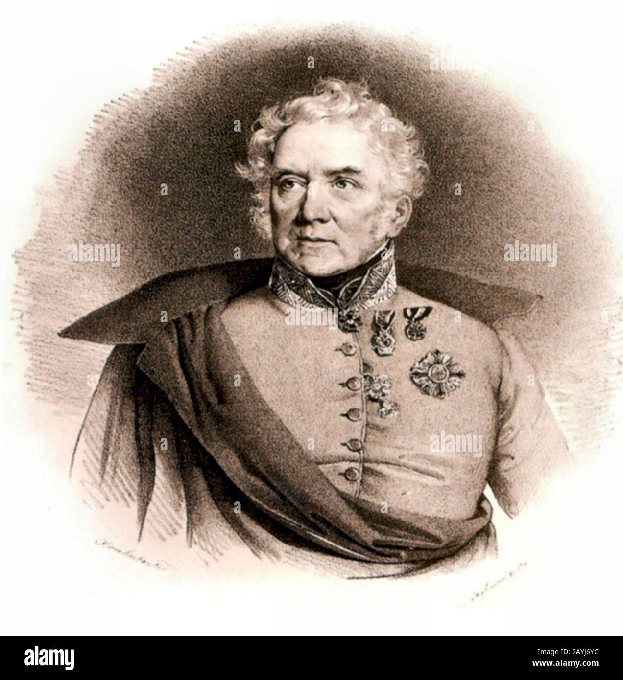 Franz Ludwig Graf Bigot de St. Quentin 1774-1854. Stockfoto