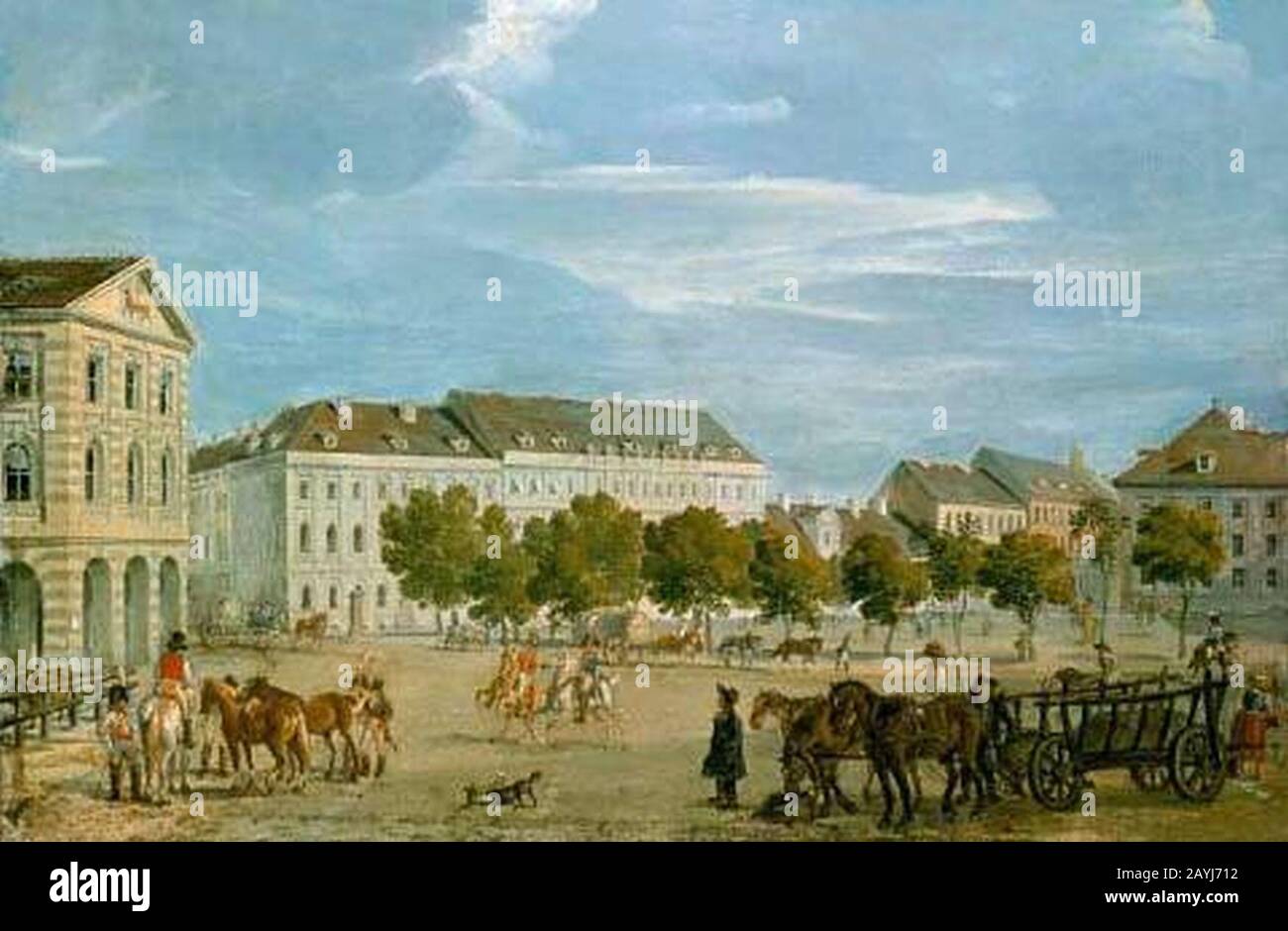 Franz Ludwig Catel - Alexanderplatz Catel. Stockfoto