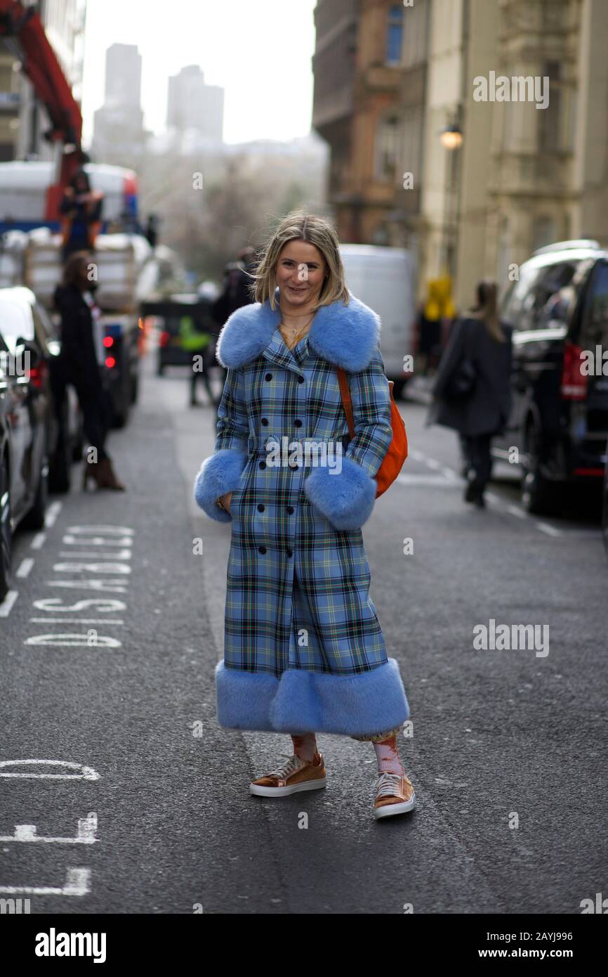 London Fashion Week AW20 Street Style: Feb London Stockfoto