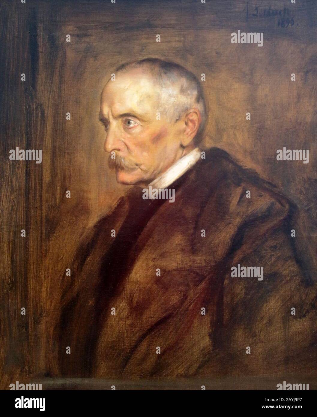 Franz von Lenbach (Schrobenhausen, 13 dicembre 1834 - Monaco di Baviera, 6 maggio 1904/05) - Principe di Hohenlohe - Chlodwig zu Hohenlohe-Schillingsfürst (1896) Stockfoto