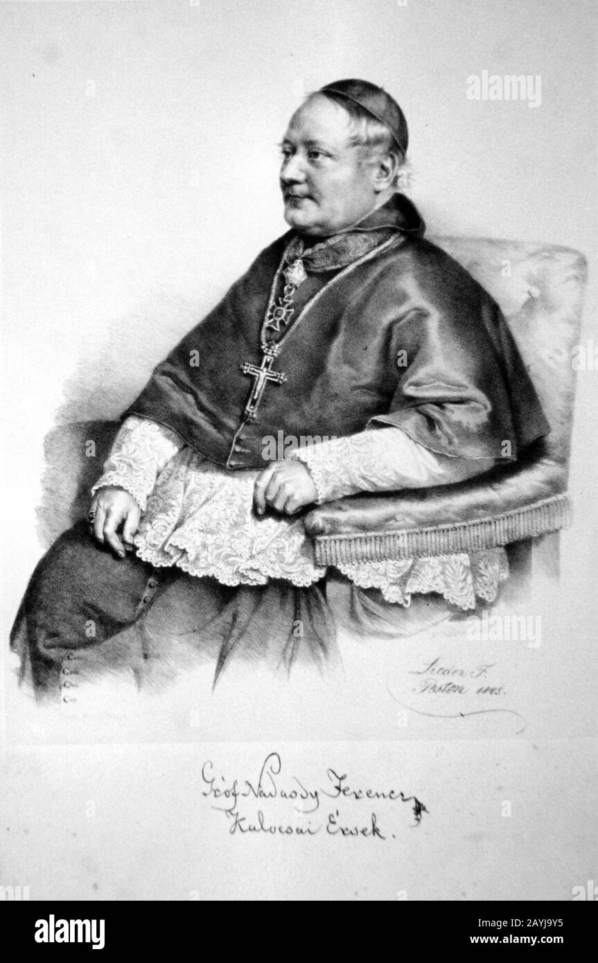 Franz von Nadasdy Litho. Stockfoto