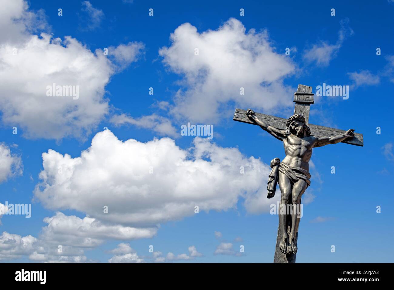 Kruzifix, Composing, Deutschland, Bayern Stockfoto