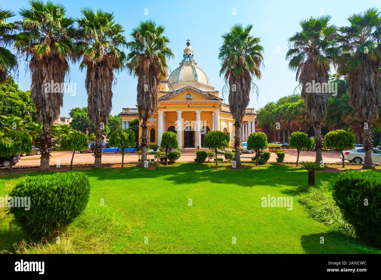 Die St. James oder Skinner Church ist eine der ältesten Kirchen in Neu-Delhi in der Nähe des Kaschmir-Tores in Indien Stockfoto