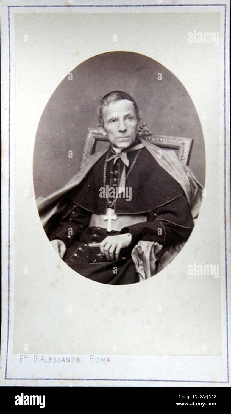 Fratelli D'Alessandri - Focaccetti Concetto (182-dopo 1878) vescovo di Listrù poi di Aquapendente (1869) 1. Stockfoto