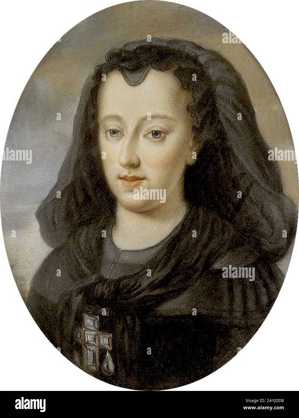 Fratellini, Giovanna - Violante Beatrice von Bayern in Trauer. Stockfoto