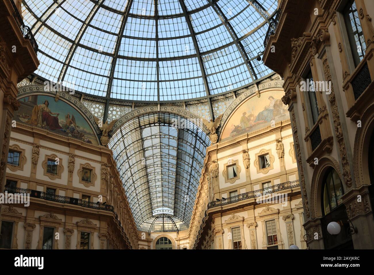 Galleria Vittorio Emanuele II in Mailand, Italien Stockfoto