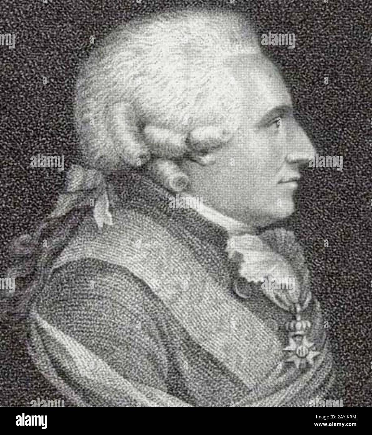 Friedrich William von Hessenstein c. Stockfoto
