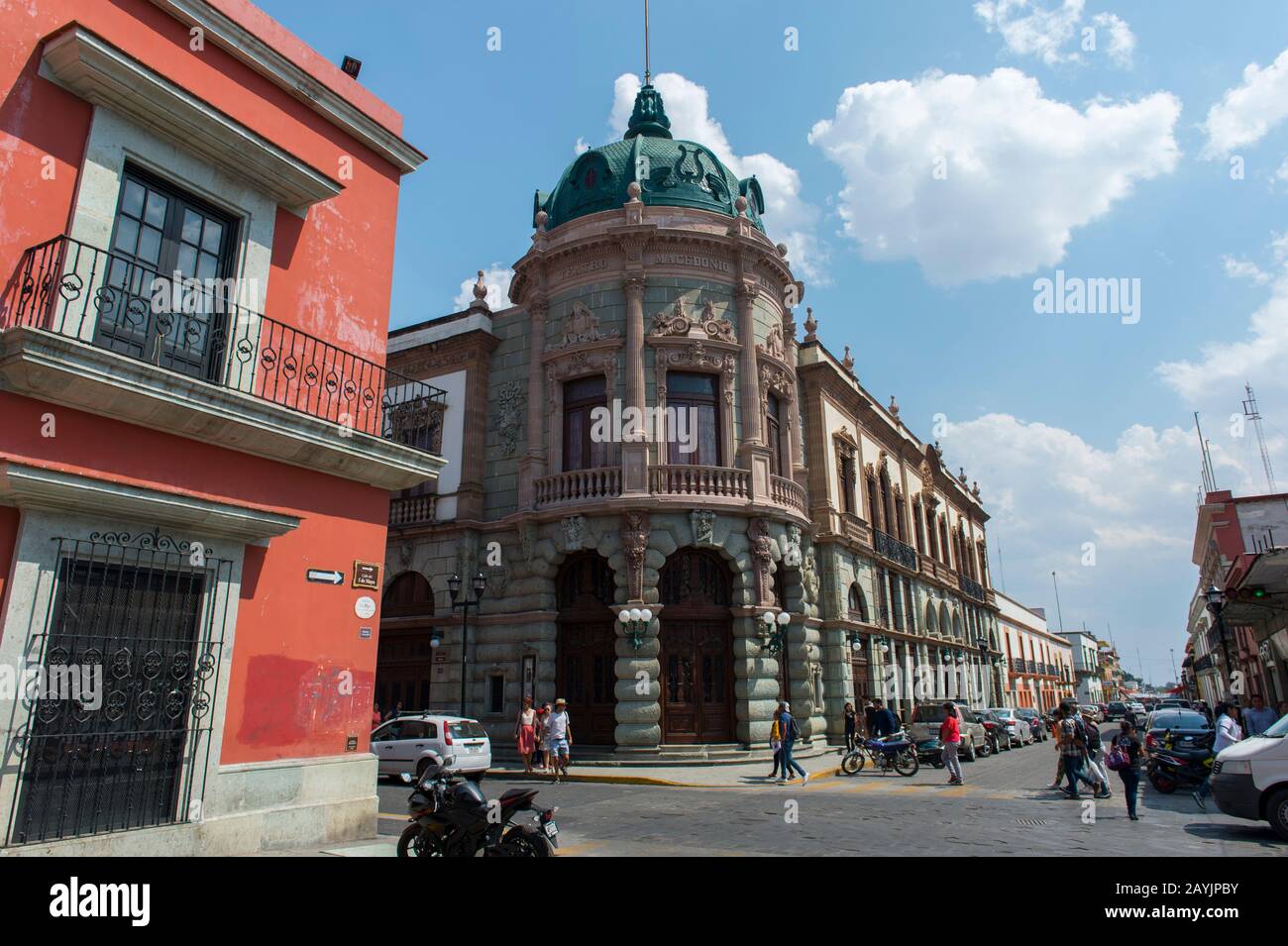 Das Theater in Oaxaca City, Mexiko. Stockfoto