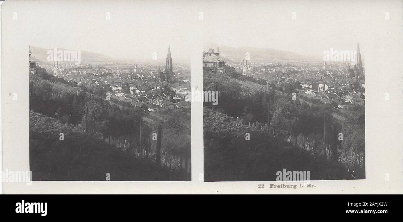 Freiburg i. Br. 1904/05. Stockfoto