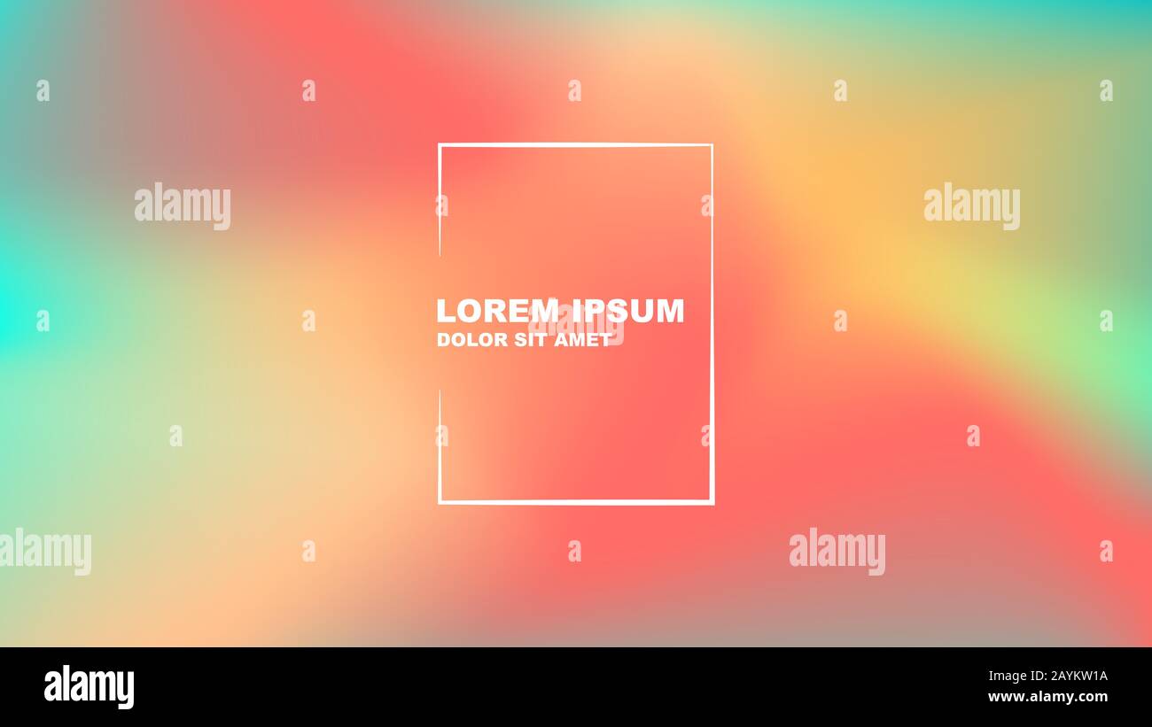 Farbige Vektor-Mesh-Verlaufsbanner oder Schablone für die Kopfzeilendarstellung Stock Vektor