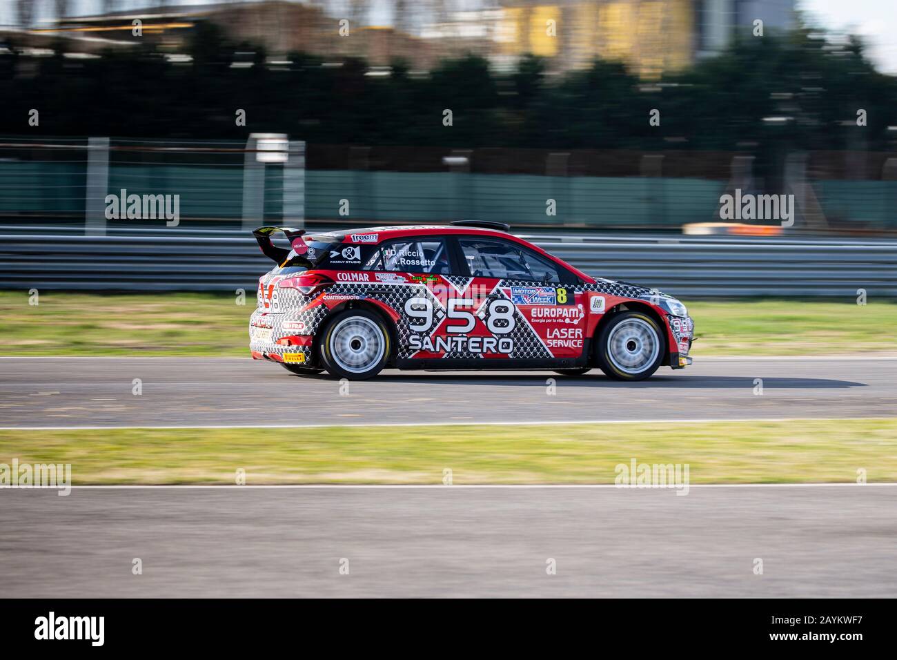 Adria Rally Show 2020 Wettbewerb auf dem Circuit "Adria International Raceway" Italien 15. Februar 2020 Stockfoto