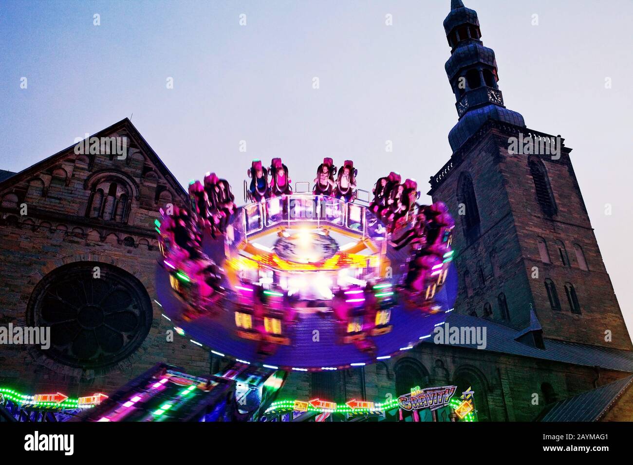 All Hallows Funfair in der Altstadt, Deutschland, Nordrhein-Westfalen, Soest Stockfoto