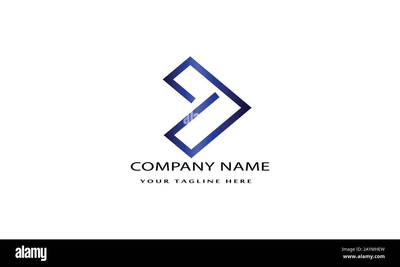 Stilvolles Logo mit weißem Ebenenhintergrund Stock Vektor