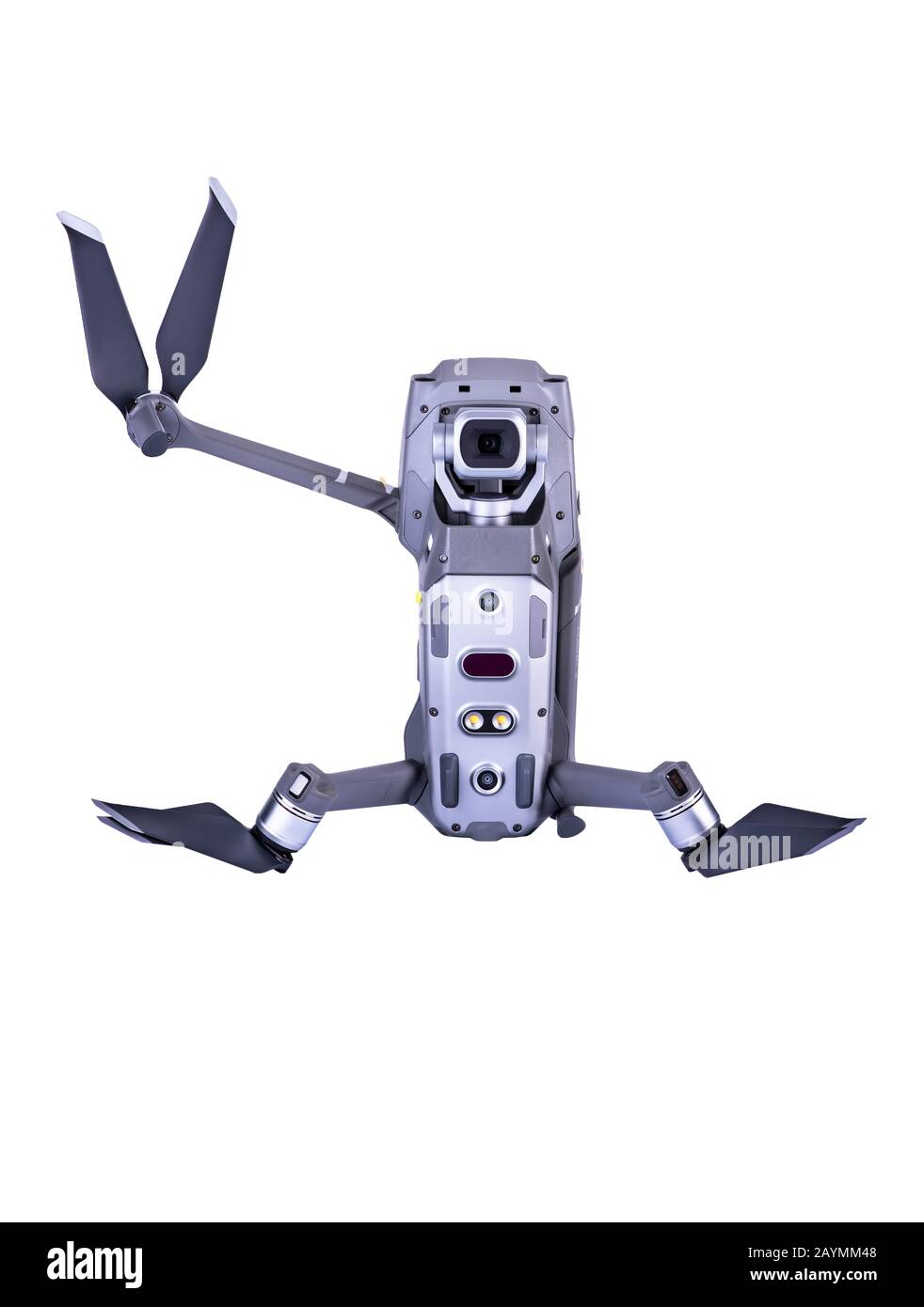 Varna, Bulgarien - 16. Februar 2020: DJI Mavic 2 Pro einer der tragbaren Drohnen auf dem Markt, mit Hasselblad Kamera. Stockfoto