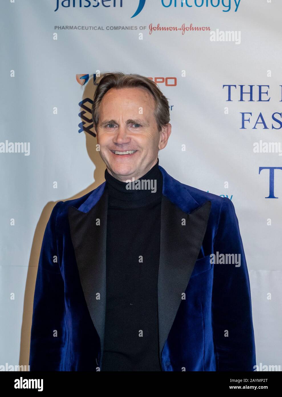 New York, NY, USA - 5. Februar 2020: Lee Tergesen besucht Die Blue Jacket Runway Show zur Unterstützung der Gesundheit von Männern und des Bewusstseins für Prostatakrebs am Pier Stockfoto