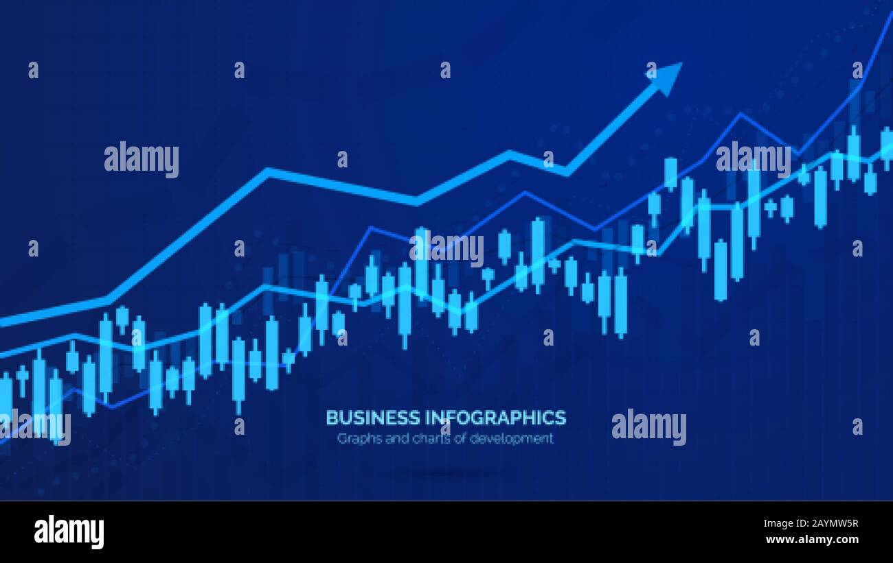 Diagramm oder Diagramm der Geschäftsdaten. Abstraktes Statistikdiagramm. Entwicklung der Erfolgsgeschichte. Vektor Stock Vektor