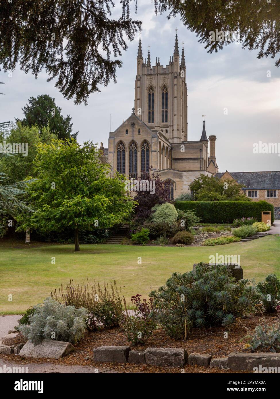 St. Edmundsbury Cathedral & Abbey Gardens, Bury St Edmonds, Suffolk, England Stockfoto