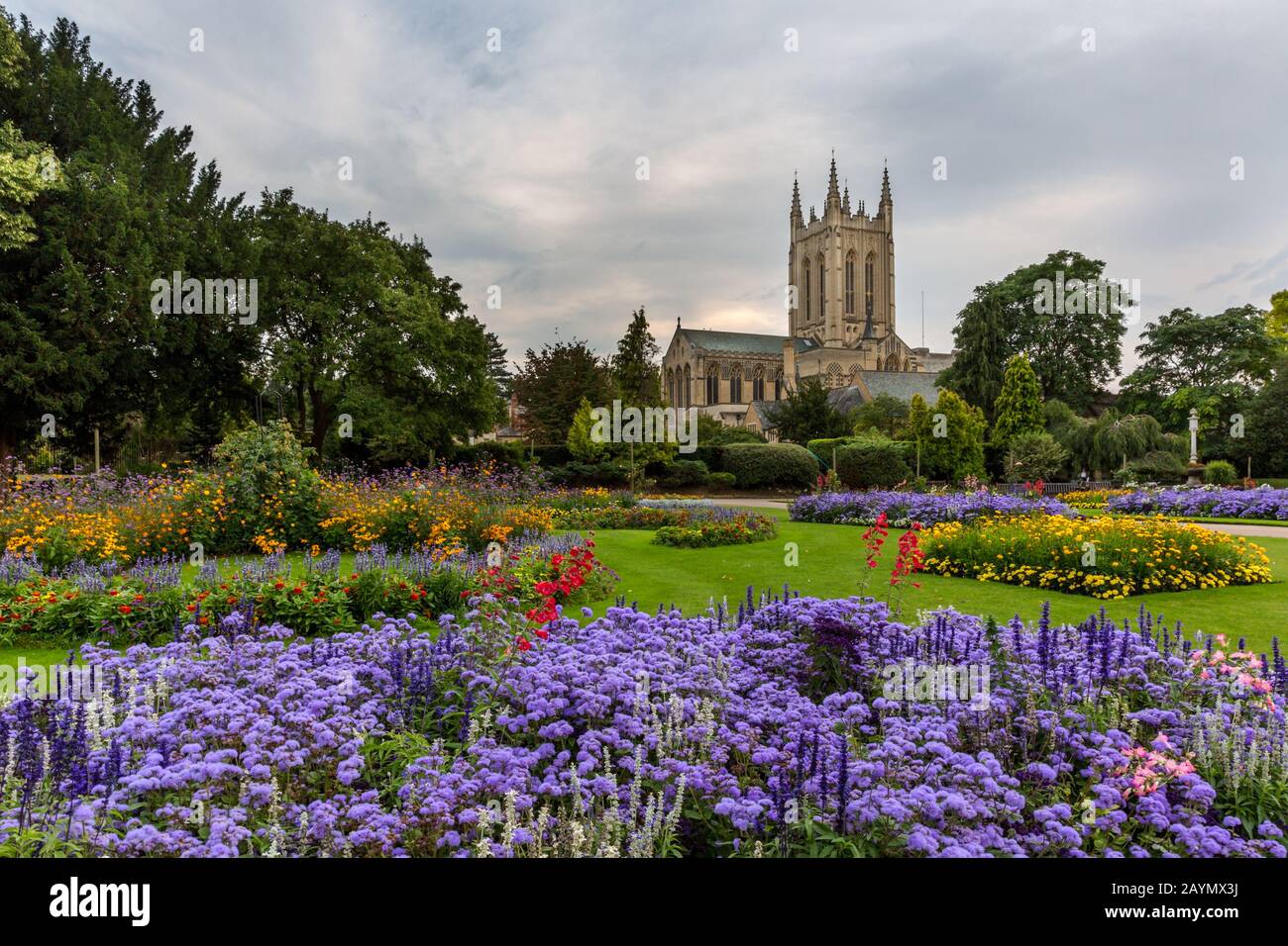 St. Edmundsbury Cathedral & Abbey Gardens, Bury St Edmonds, Suffolk, England Stockfoto