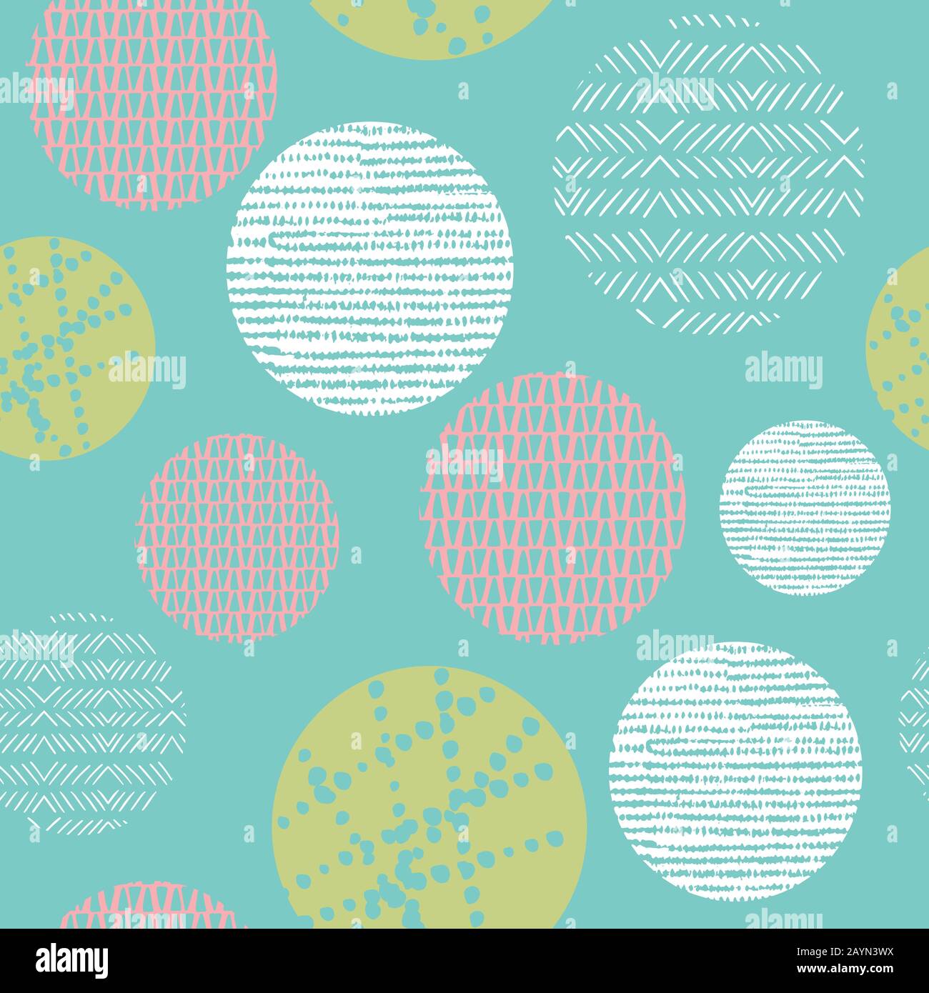 Abstraktes Pastellmuster mit nahtlosem Wiederholungsmuster. Perfekt für Folk modern Backgrounds, Tapeten, Einladungen, Verpackungsdesign-Projekte. Vektormuster. Stock Vektor