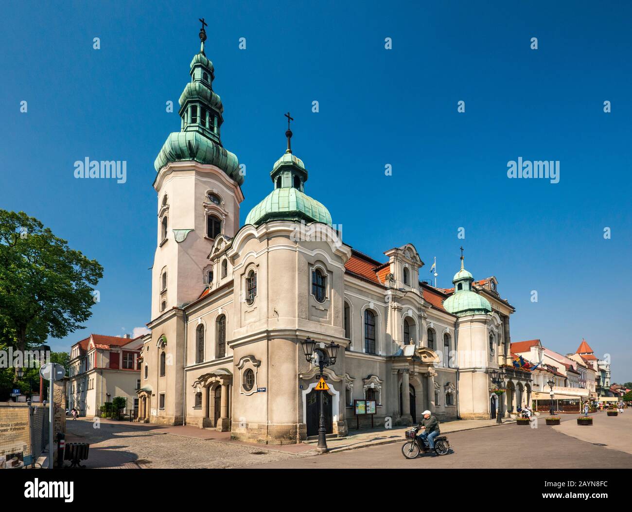 Evangelische Kirche in Rynek in Pszczyna, Silesia, Polen Stockfoto