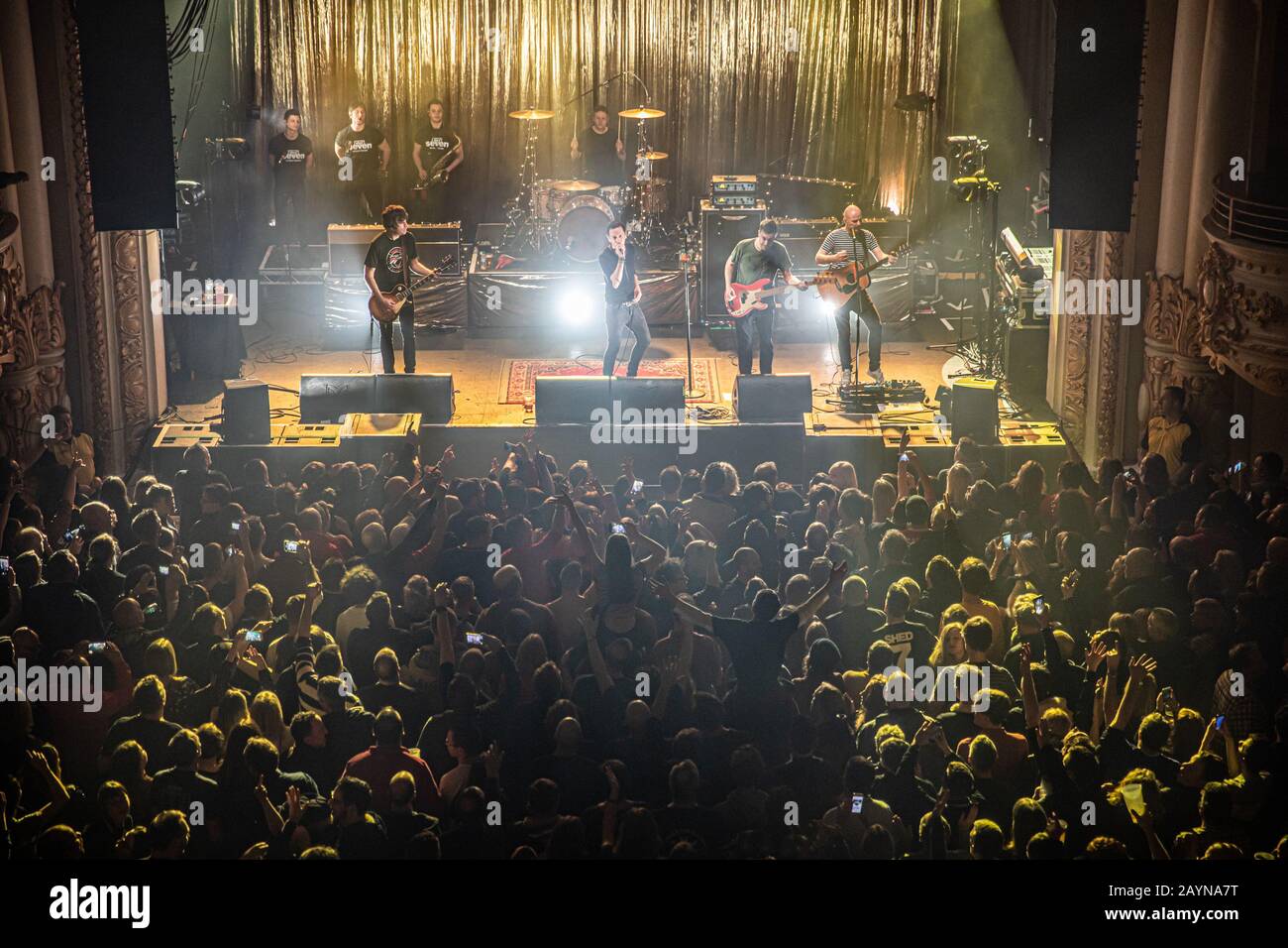 Shed Seven trat an der O2 Academy in Bournemouth auf. 15.20.2020 Credit: Charlie Raven/Alamy Stockfoto