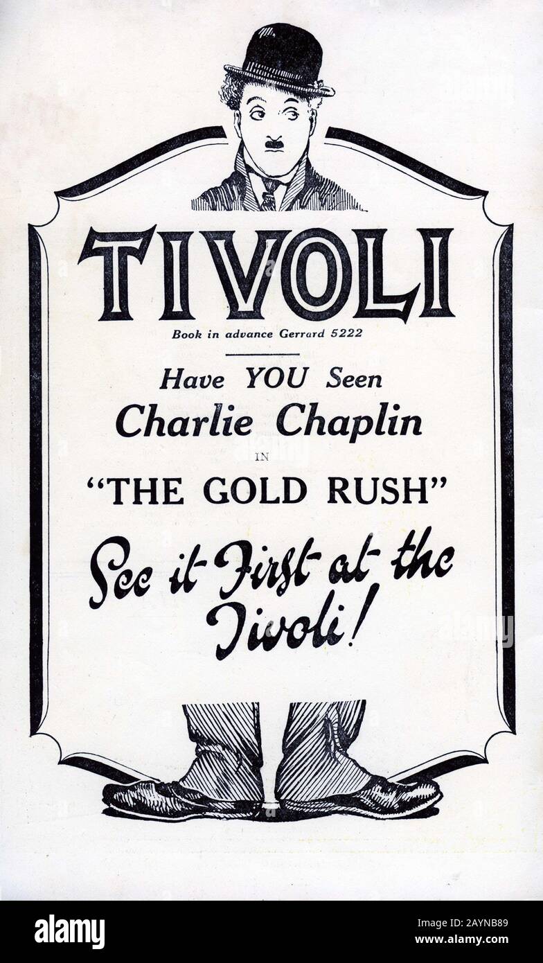 Charlie CHAPLIN im GOLDRAUSCH 1925 Regisseur/Schriftsteller CHARLES CHAPLIN Silent Movie Charles Chaplin Productions/United Artists Stockfoto