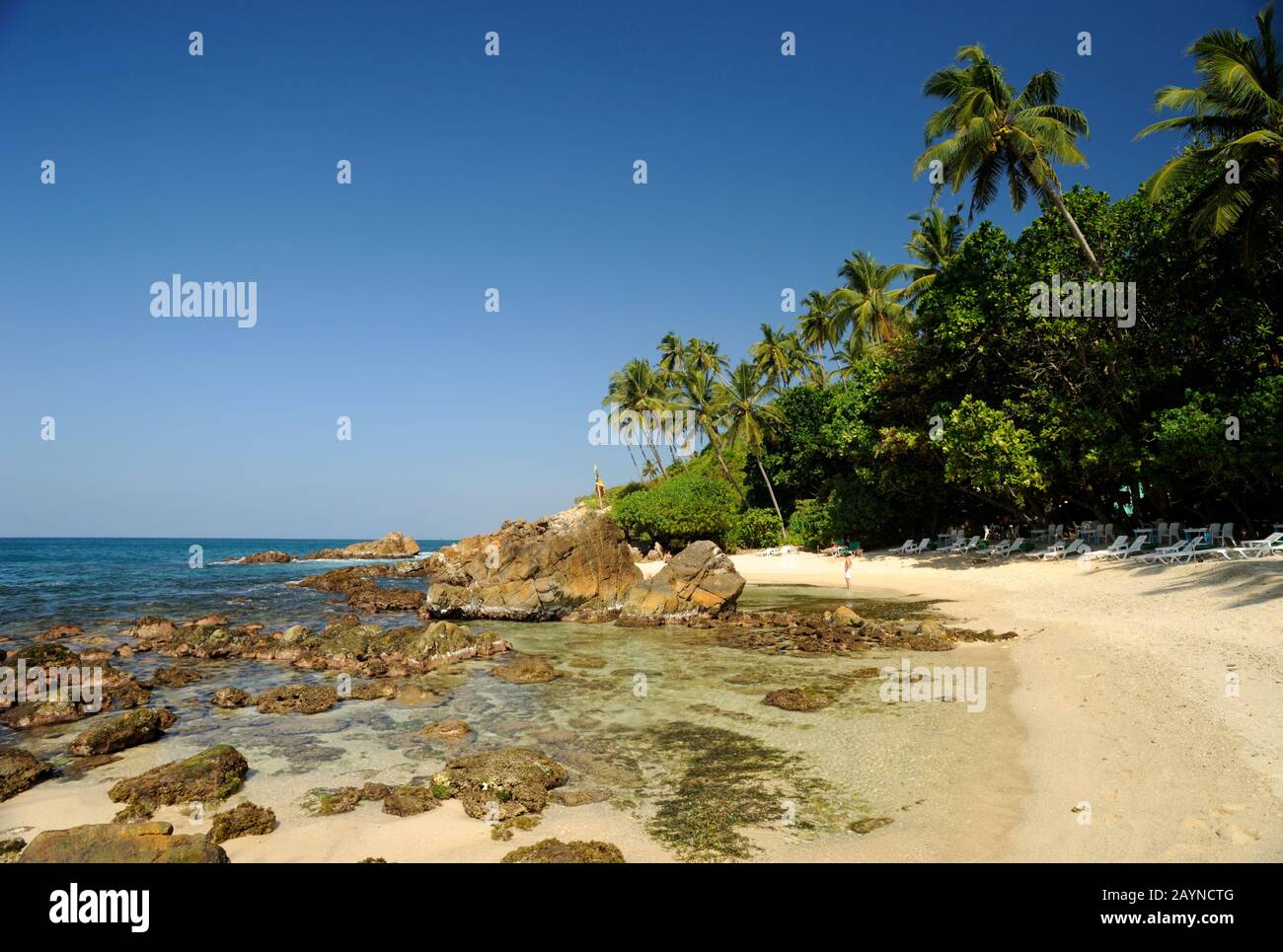 Sri Lanka, Mirissa, geheimer Strand Stockfoto